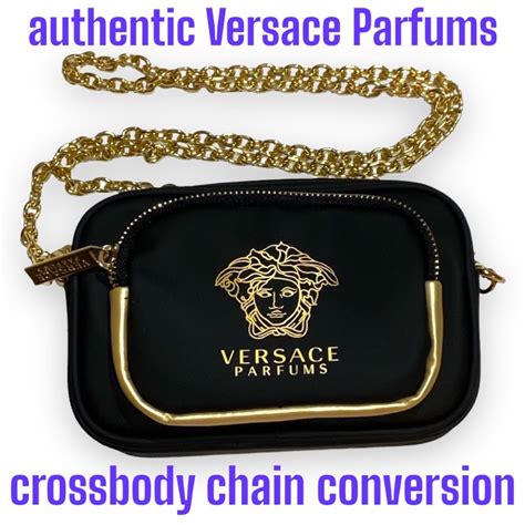 Versace Parfums Medusa Gold Medallion Keychain 